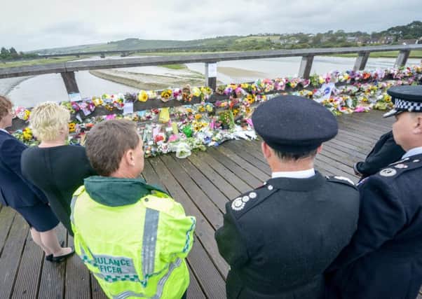 Police chief Giles York joins other dignitaries to pay tribute to those who died in the Shoreham air crash