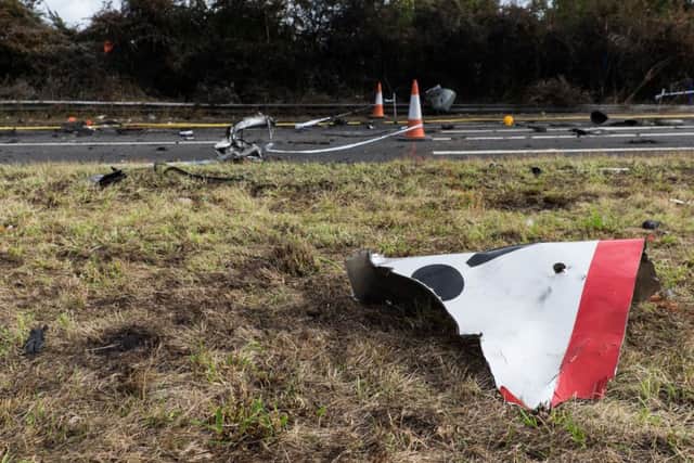 Two police officers are under investigation for allegedly sharing an inappropriate video of the Shoreham air disaster crash site
