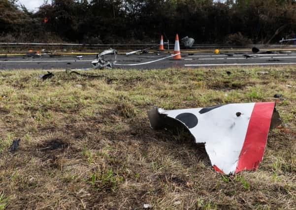 Two police officers are under investigation for allegedly sharing an inappropriate video of the Shoreham air disaster crash site