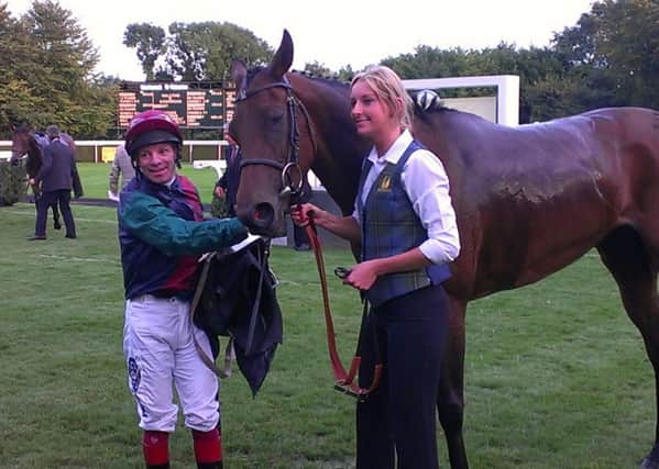Franny Norton with Assault On Rome after their Goodwood August festival win