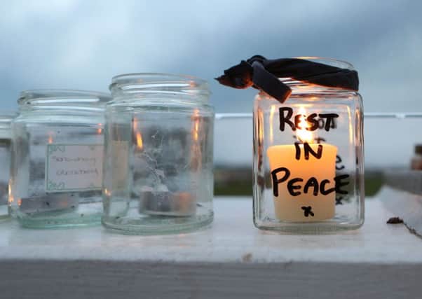 A candlelit vigil was held in Shoreham at the weekend