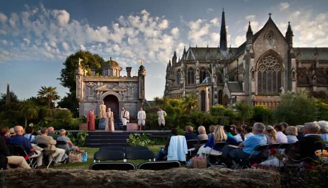 How it should have looked: A publicity shot for Shakespeare at Arundel Cathedral    PICTURE BY CHRIS HOPKINS