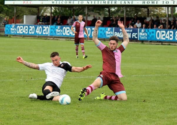 Dan Simmonds scored another two for Pagham at Selsey / Picture by Roger Smith