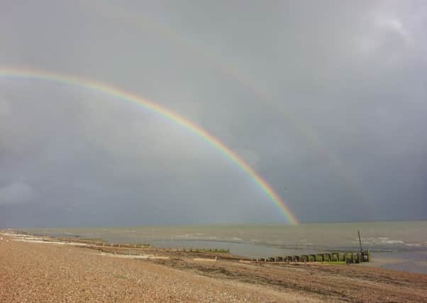 Anthea McDermott snapped this photo of a double rainbow on Worthing Beach