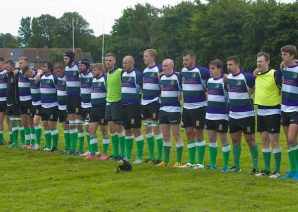 The Bognor team line up before facing the President's XV / Picture by Tommy McMillan