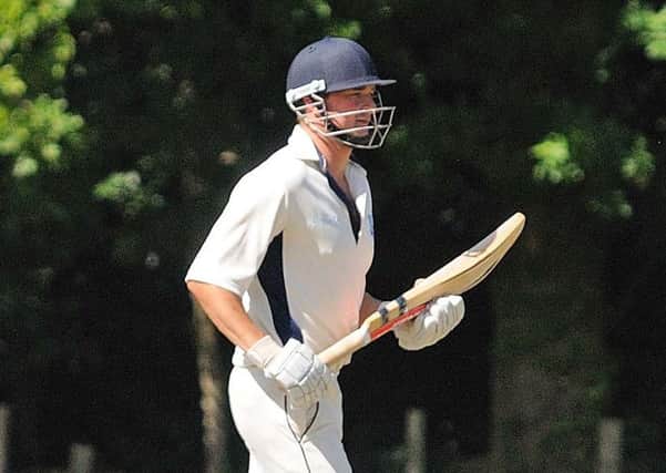 Michael White blasted a brilliant 200 not out for Iden against Laughton on Saturday