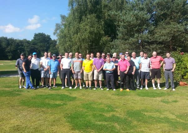 The players who took part in the ninth annual Jack Blunsdon memorial golf trophy, organised by his dad Dave Blunsdon.
