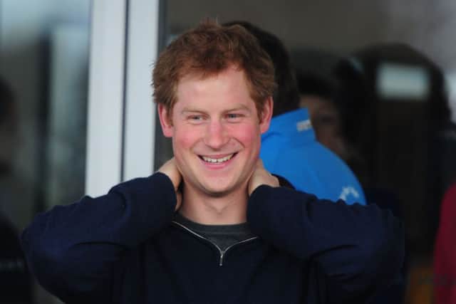 Prince Harry at Goodwood Motor Circuit in 2014.Picture by Kate Shemilt.