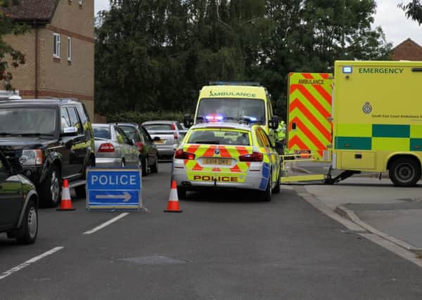 A motorcyclist was seriously injured in a collision with a car in Rustington on Tuesday    Picture: David Cross