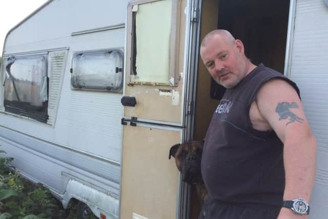 Paul Wright, 53, has been living in a lay-by on the A259 for 18 months and said his caravan will now be crushed