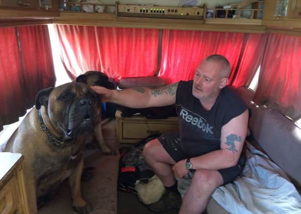 Paul's caravan was due to be removed but an army charity will find him a home
