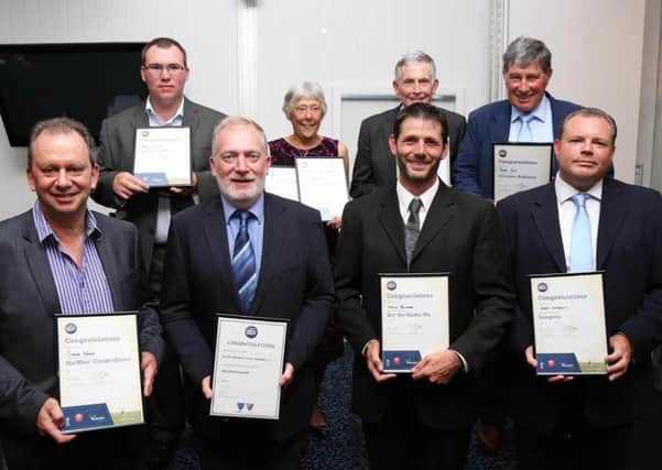 Award winners from the Outstanding services to cricket awards