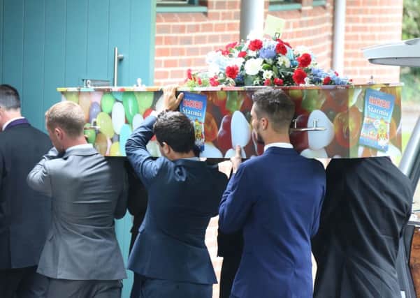 Daniele Polito's funeral took place at Worthing Crematorium earlier today    Pictures: Eddie Mitchell