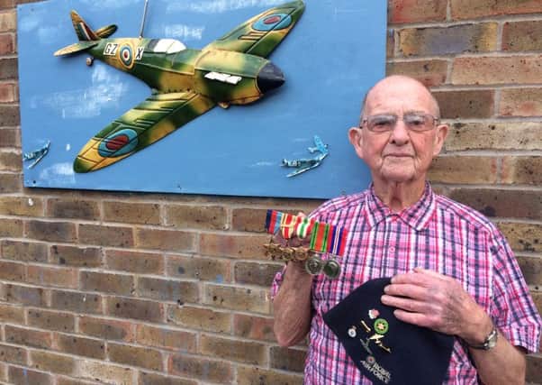Eric Greenyer, 92, who lives in Selsey, served in 32 Squadron as an RAF senior aircraftsman fixing Hurricanes SUS-150909-141107001