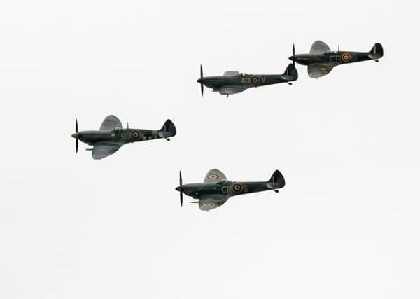 Battle of Britain air display at the Goodwood Revival 2015