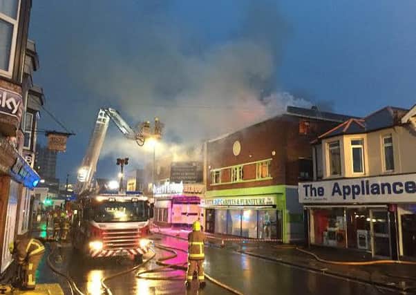 The fire at a furniture shop in London Road, Bognor PICTURE BY EDDIE MITCHELL SUS-150916-203347001