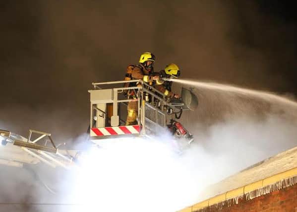 The fire at Keith Jay Carpets and Furniture in Bognor Regis PICTURE BY EDDIE MITCHELL SUS-150916-214230001