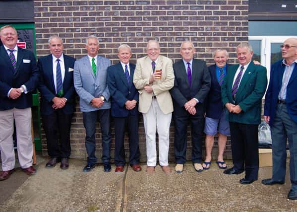 Bognor's past chairmen line up ith present chairman John Donoghue / Picture by Tommy McMillan