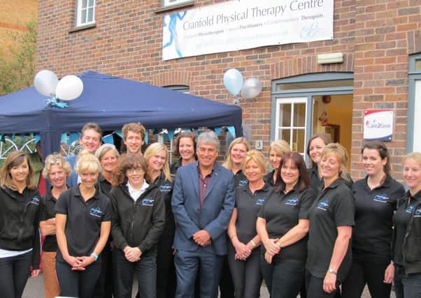 John Inverdale at the new Cranfold Physical Therapy Centre in Foundry Lane, Horsham SUS-150925-123111001