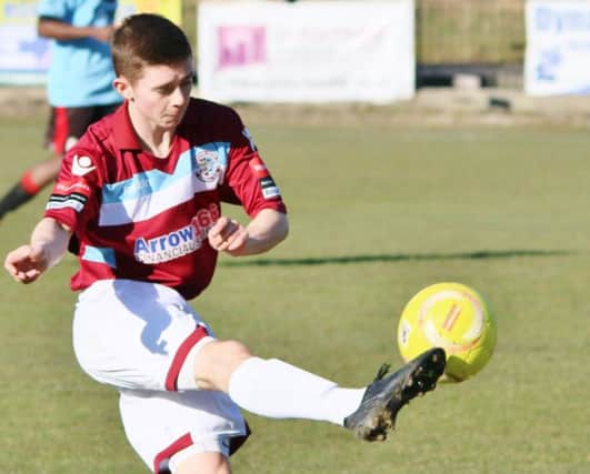 Kyle Holden was on target for Little Common in their 2-1 defeat away to Haywards Heath Town. Picture courtesy Joe Knight