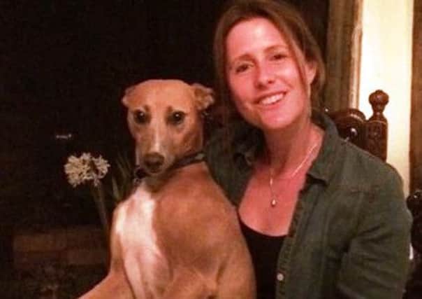 Sophie Thelfall with her beloved whippet, Faith, missing since September 20 from Upmarden SUS-150923-111831001
