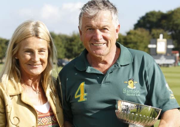 Lila Pearson and Peter Barfoot at the Autumn Cup presentation