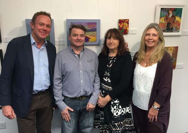 Nick Herbert MP with, from left, Andrew Griffiths, Maggie Tredwell and Carolyn Gray, manager of Arundel Museum