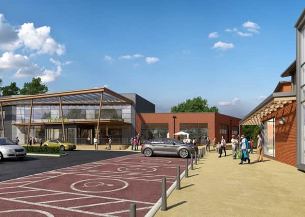 Artists impression of the planned Waitrose store next to the Grange centre in Midhurst