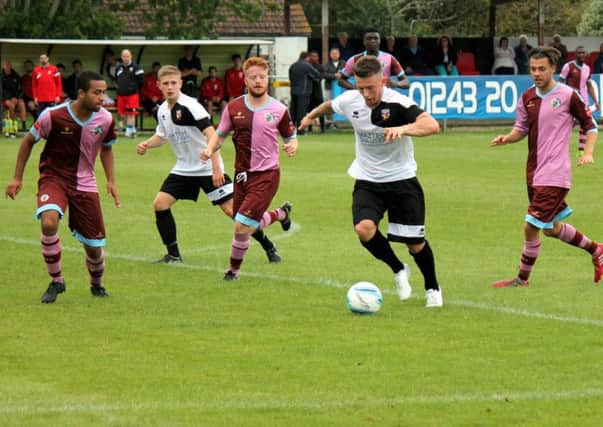 Dan Simmonds scored four at St Francis / Picture by Roger Smith