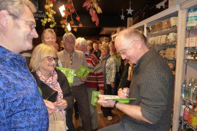 Oz Clarke book signing in Steyning.