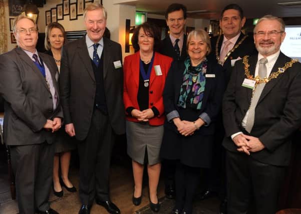 The launch of the Hall and Woodhouse Community Chest Awards earlier this year. Mark Woodhouse with guests