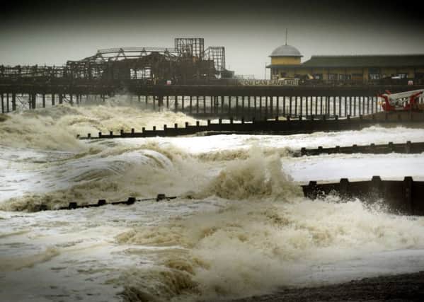 Stormy seas in Hastings