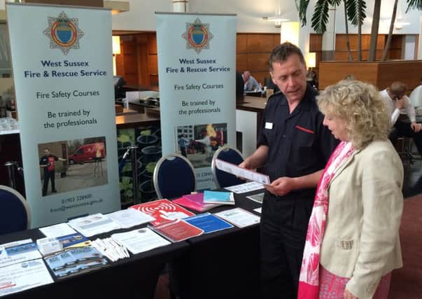 WSFRS engaging with the business community (photo submitted). SUS-150925-120358001