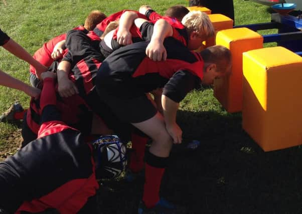 Heath U13s learn new scrummaging skills