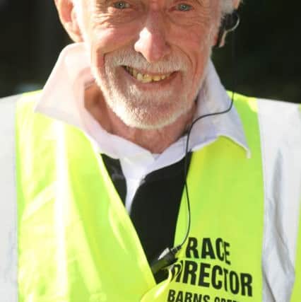 DM151178106a.jpg Barns Green Half Marathon; 2015. Vernon Jennings, Race Director. Photo by Derek Martin SUS-150927-155218008