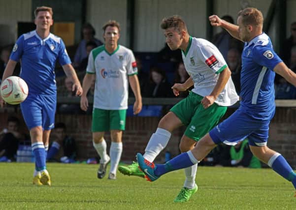 The Rocks go for goal against Lowestoft / Picture by Chris Hatton