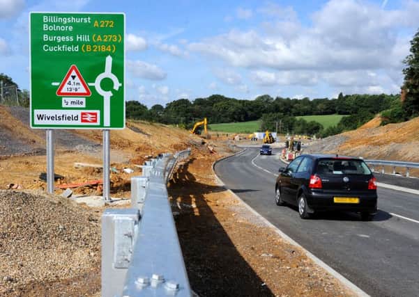 The new Haywards Heath relief road opens. Section between new bridge and the roundabout to the west of railway line. Pic Steve Robards SUS-140730-102541001