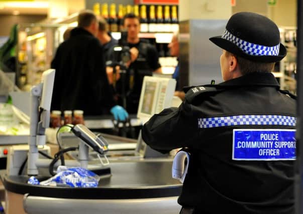 Police gather evidence after a serious incident in the Waitrose store at Storrington. 29-04-15, Pic Steve Robards SUS-150429-202546001
