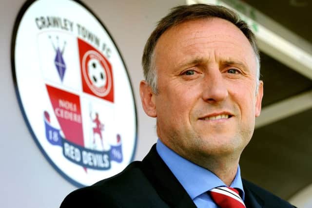 Crawley Town FC unveil their new manager Mark Yates 19-05-2015.  SR1510713. Pic by Steve Robards SUS-150519-152354001