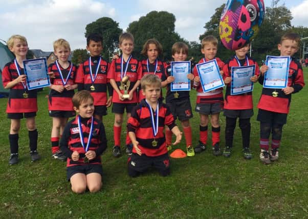 Heath u7s with medals