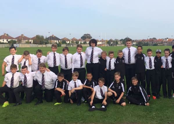 The Bognor and New Zealand under-13s
