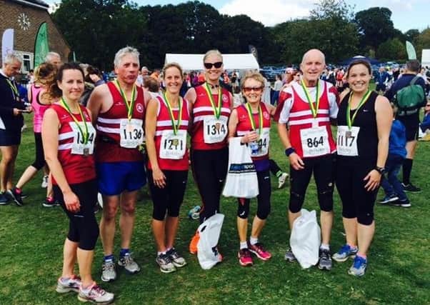 The Harriers had 18 runners out for the Barns Green Half Marathon