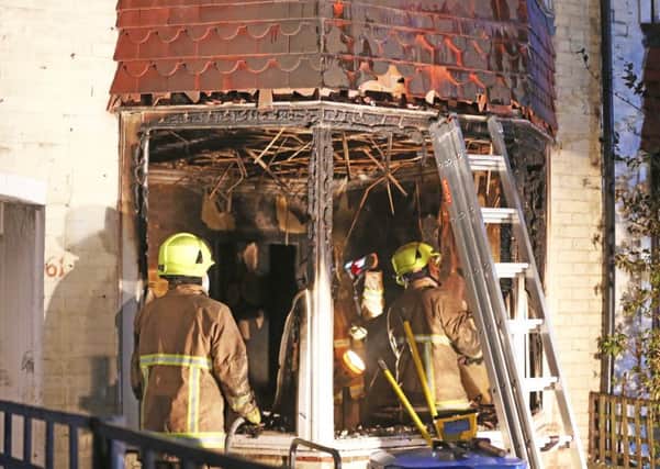 Firefighters attend a fire in Ockley Road, Bognor Regis