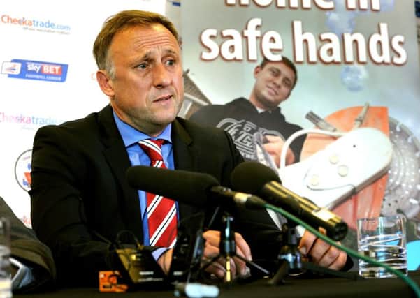 Crawley Town FC unveil new manager Mark Yates 19-05-2015.  SR1510667. Pic by Steve Robards SUS-150519-152625001