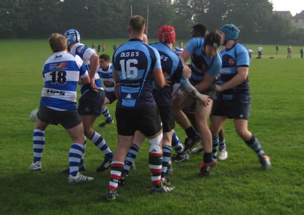 Action from Hastings & Bexhill's victory away to Old Gravesendians in Kent One on Saturday