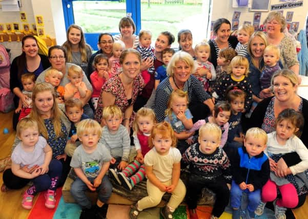 ks1500501-1 Chi Nursery Ofsted phot kate
Members of Chichester Nursery School at the Children and Family Centre who received an outstanding Ofsted report.ks1500501-1 SUS-150610-181349008