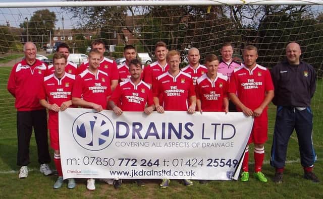 The Bexhill AAC football team is all smiles following a new sponsorship deal with JK Drains Ltd. The deal is in addition to the club's main sponsor, The Townhouse Bexhill