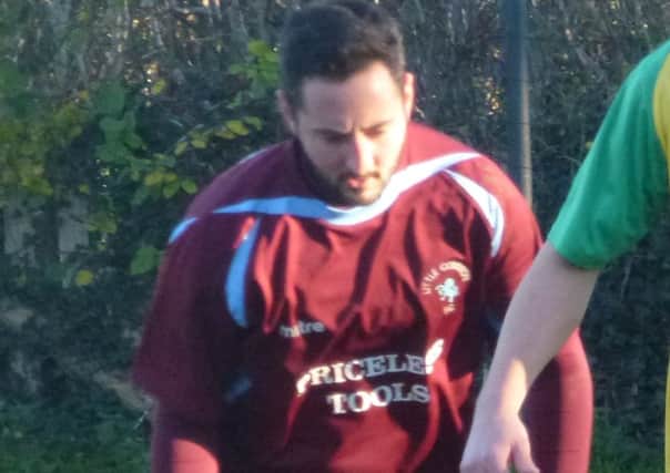Ricky Mote came close to scoring for Little Common in their 2-0 defeat at home to Storrington on Saturday