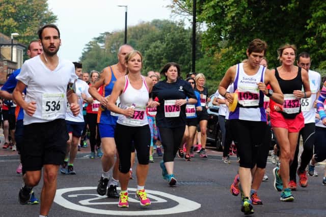 They're under way in the Chichester Half Marathon / Picture by Kate Shemilt