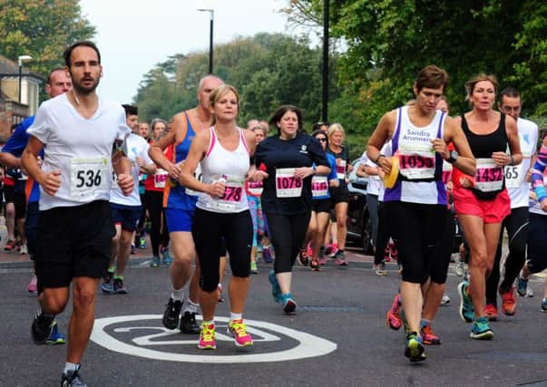 They're under way in the Chichester Half Marathon / Picture by Kate Shemilt